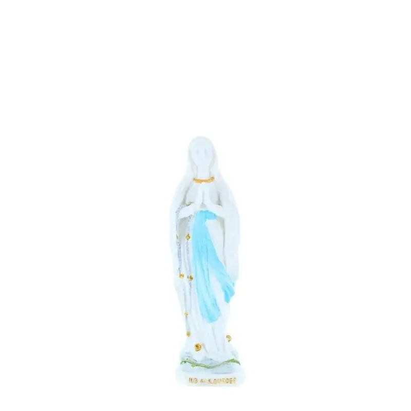 Statue Vierge Marie en résine épurée 8 cm