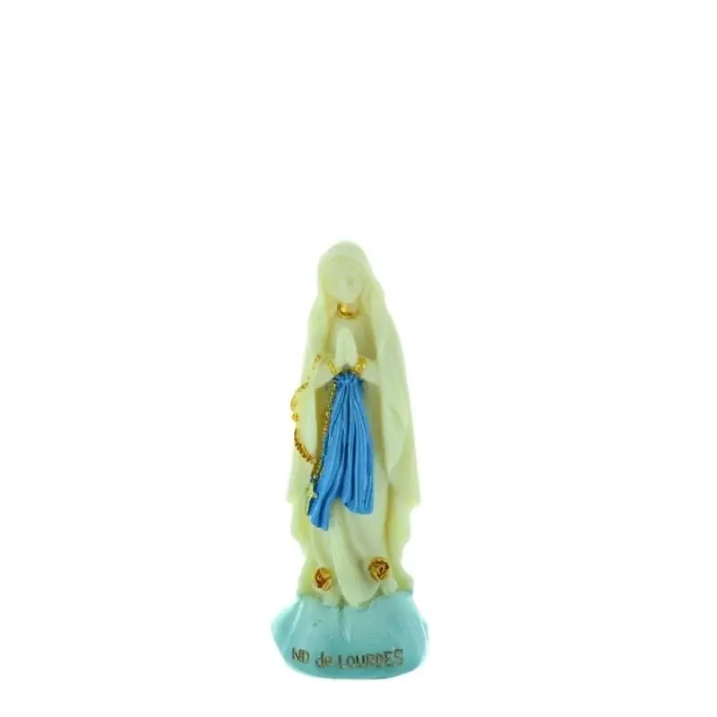 Statue Vierge Marie lumineuse en résine 8 cm