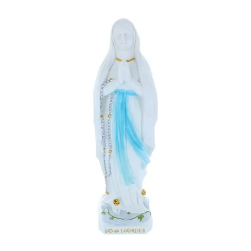 Statue Vierge Marie épurée en résine 30 cm