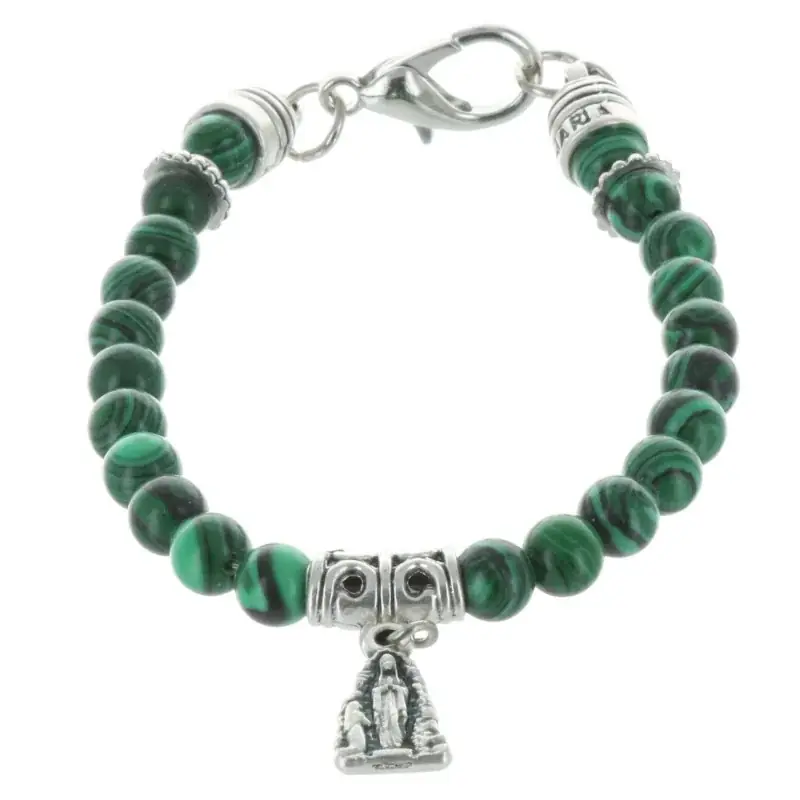 Bracelet dizainier en pierres véritables colorées
