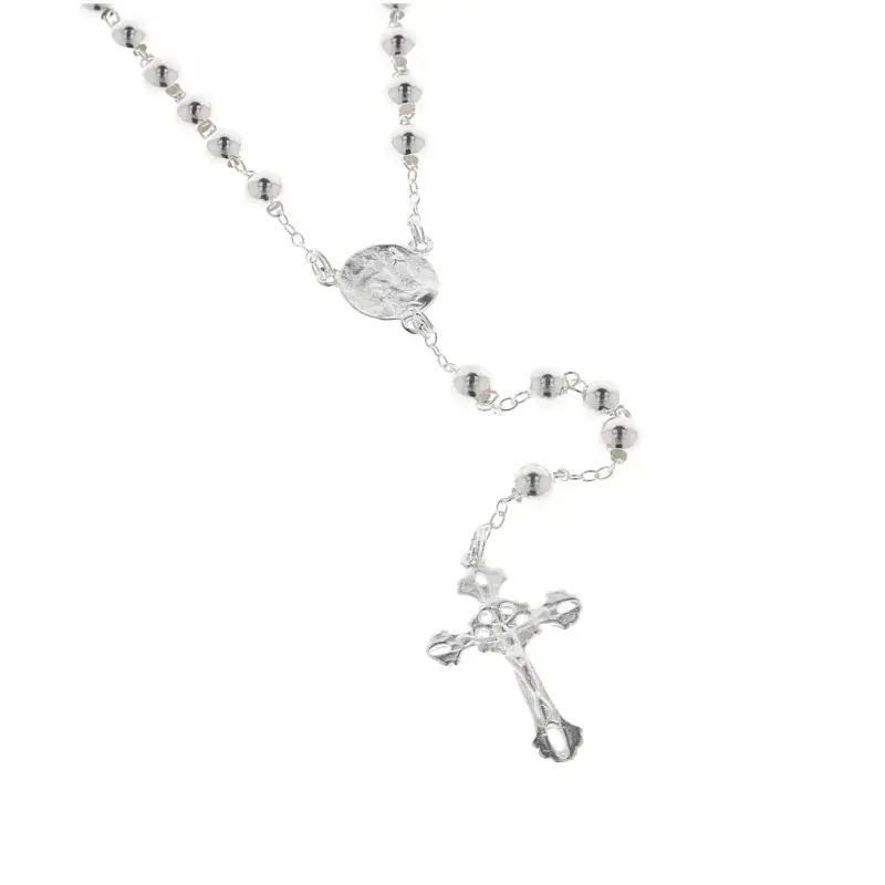 Chapelet de Lourdes en Argent, grains 5mm
