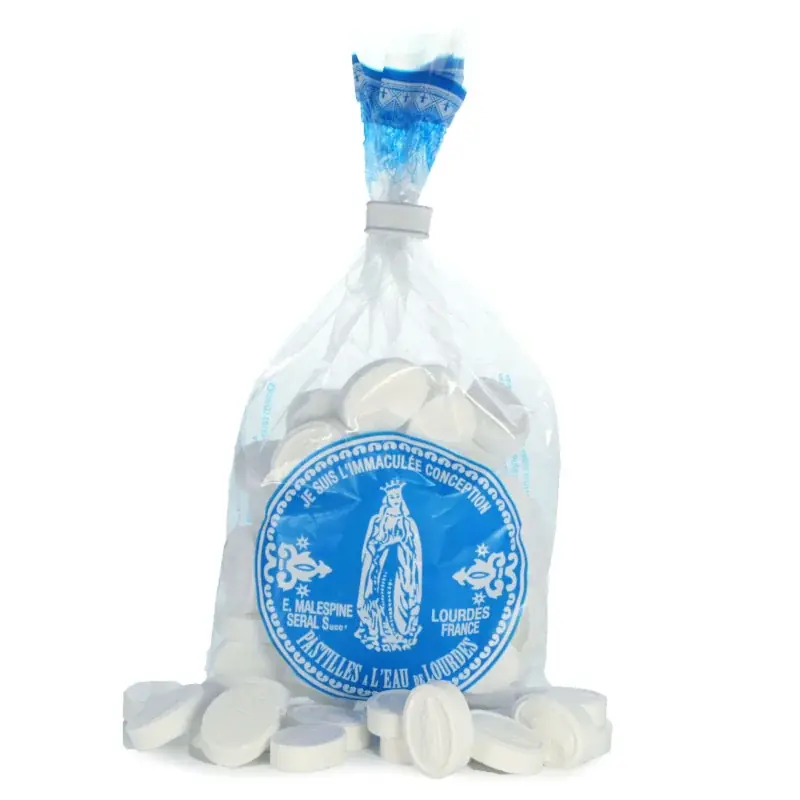 Pastilles menthe à l'eau de Lourdes Sachet de 130g