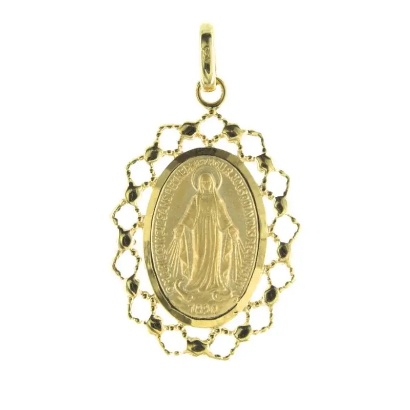 Médaille Plaqué Or Vierge Miraculeuse