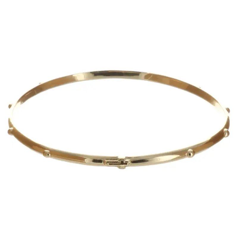 Bracelet Plaqué Or jonc dizainier 65mm