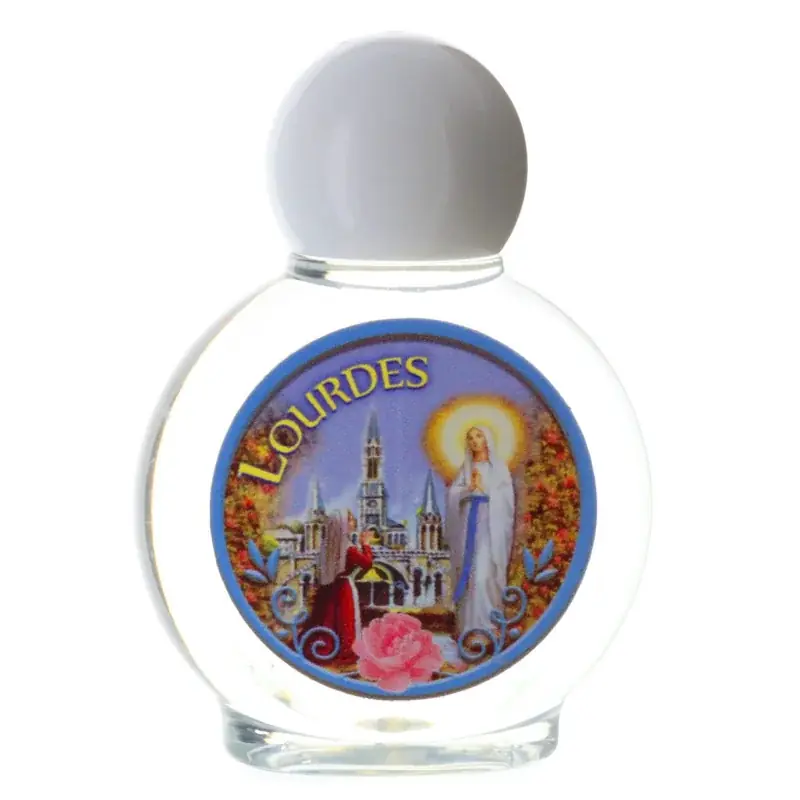 Flacon plastique avec 40ml d'eau de Lourdes