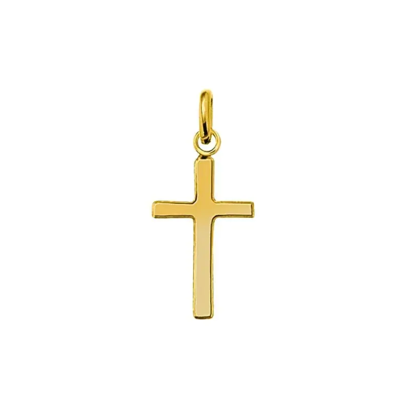 Pendentif croix Plaqué Or 2,5 cm