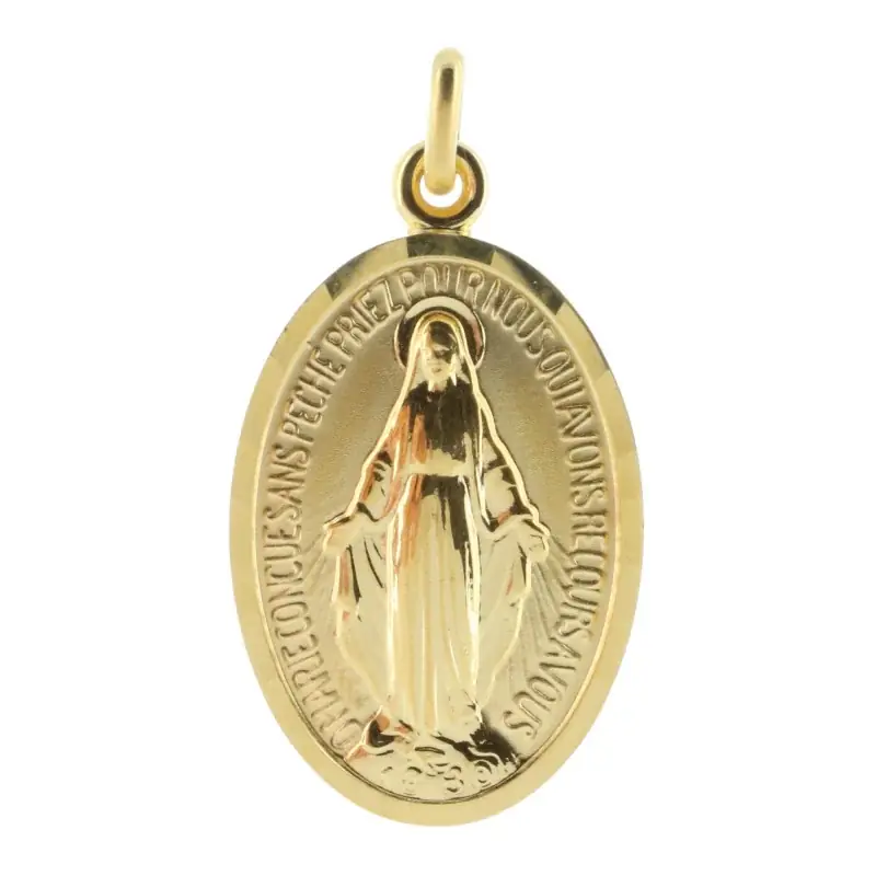 Médaille Miraculeuse Plaqué Or 30 mm