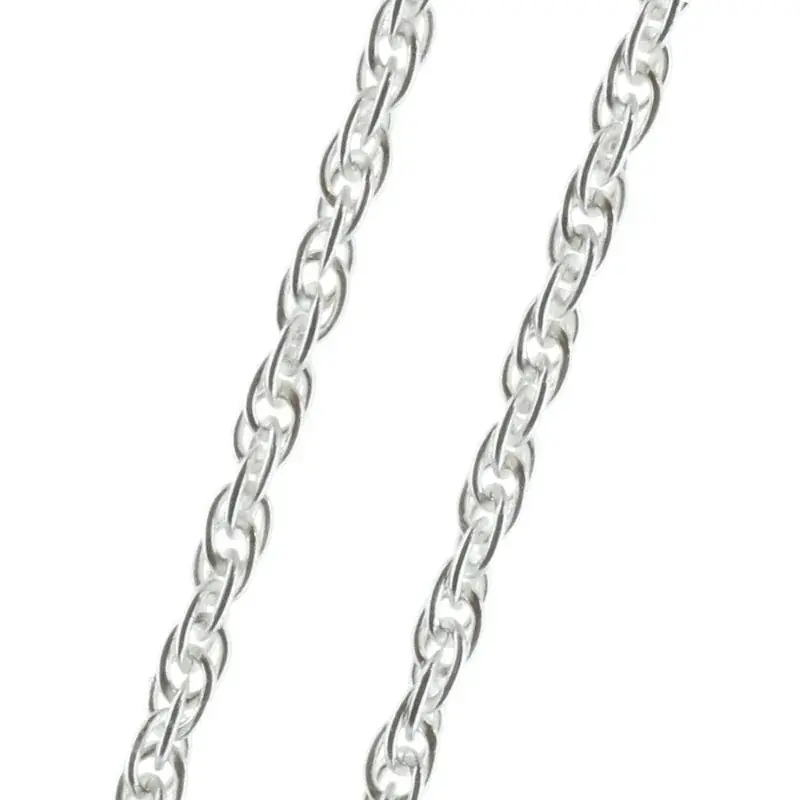Chaîne Argent maille forçat double 60 cm