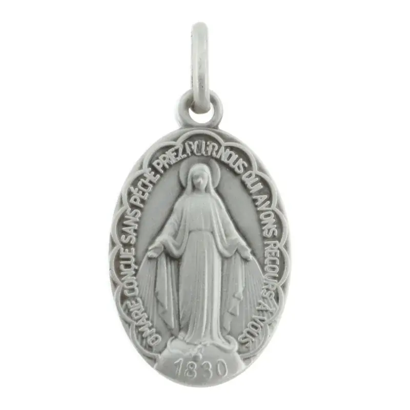 Médaille Argent de la Vierge Miraculeuse 20mm