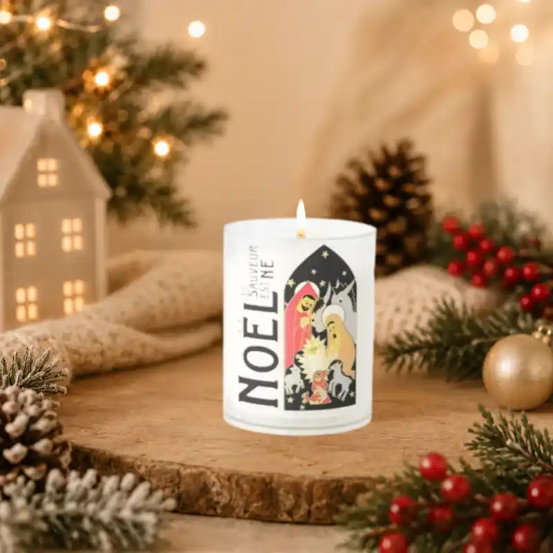 Bougie de Noël 6,5cm