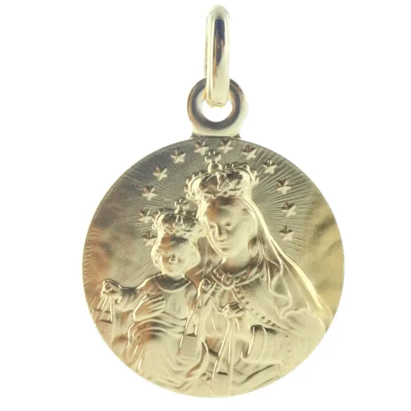Médaille Vierge du Mont Carmel en Plaqué Or