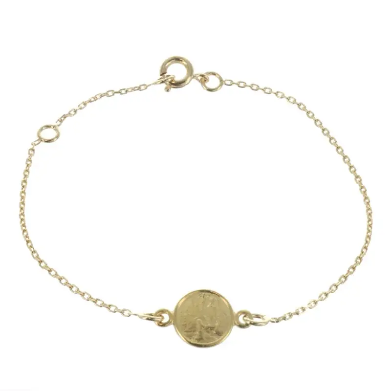 Bracelet de Lourdes en Plaqué Or