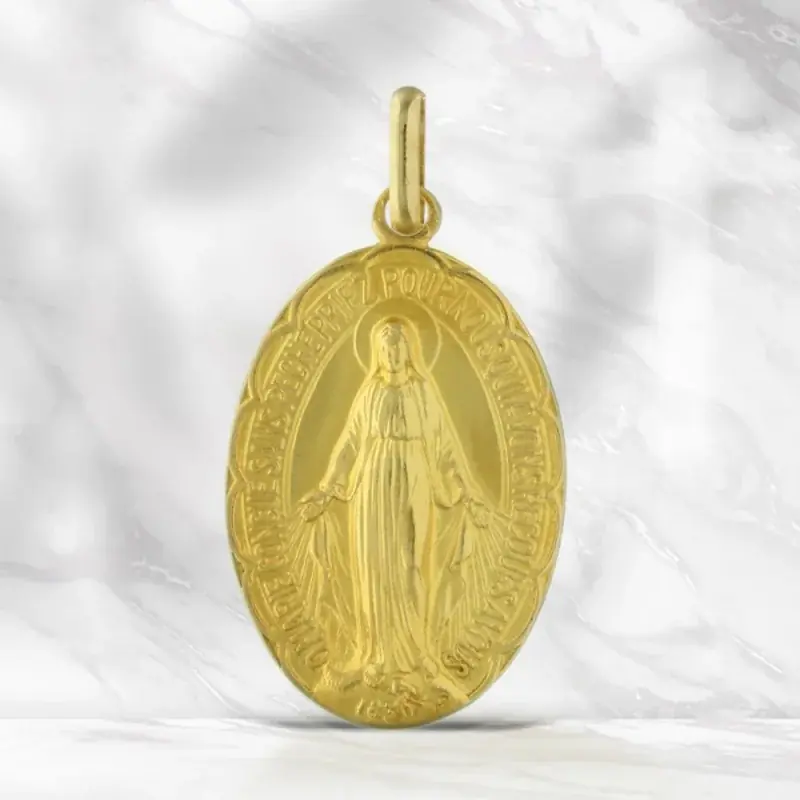 Médaille Miraculeuse Or 18 carats, 33mm