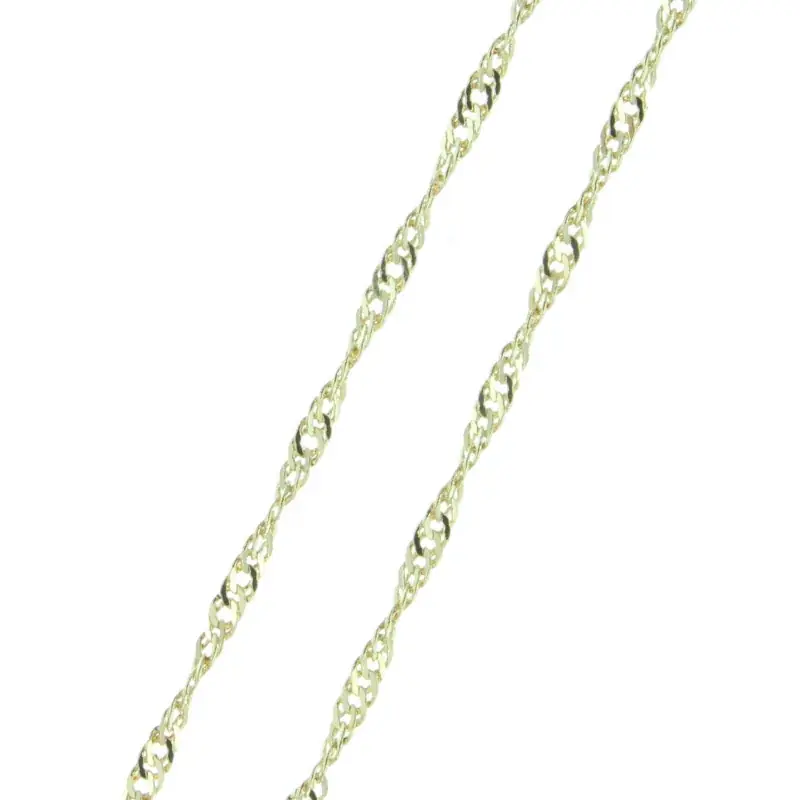 Chaîne en Plaqué Or maille Singapour 45cm