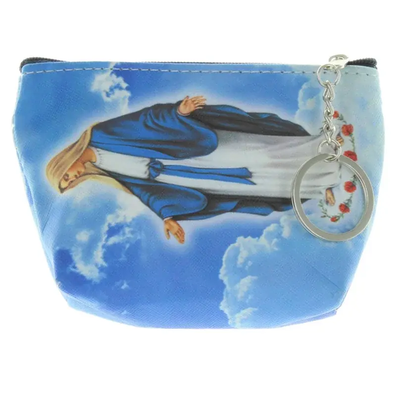 Porte monnaie de la Vierge Miraculeuse avec un porte clés