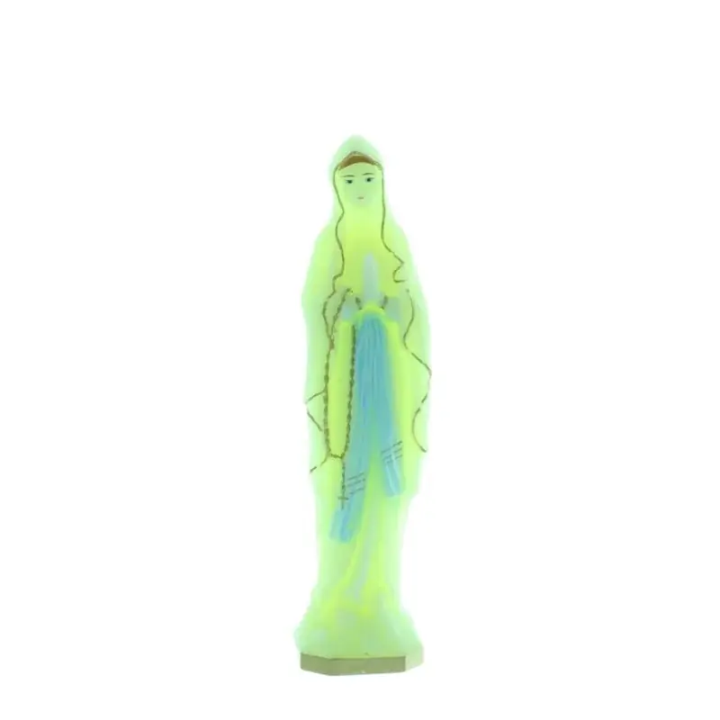 Statue lumineuse de la Vierge Marie de Lourdes en résine 16cm