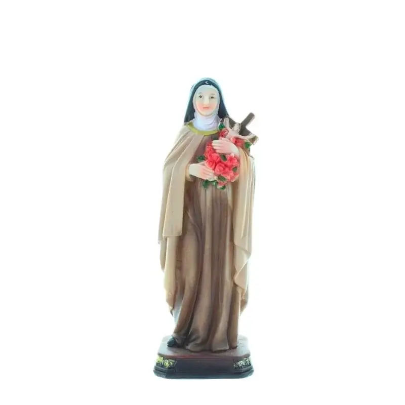 Statue de Sainte Thérèse de Lisieux en résine 20cm