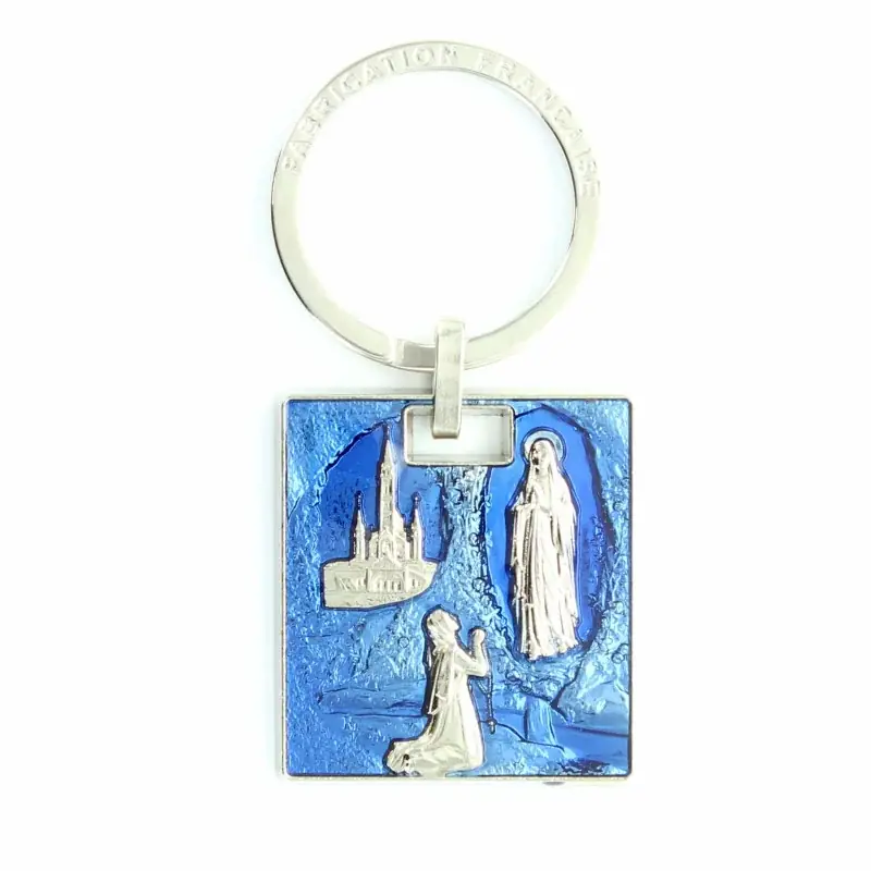 Porte-clés de l'Apparition et de la Basilique de Lourdes