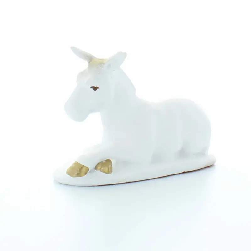 Âne : Santon de Provence de 9 cm, style épuré