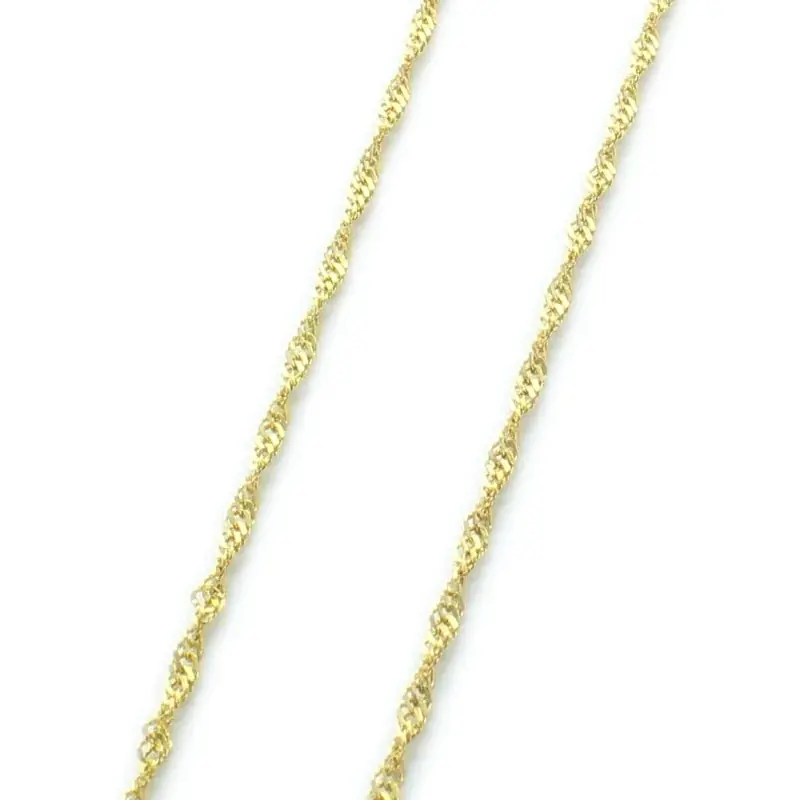 Chaîne en Or maille Singapour 45 cm