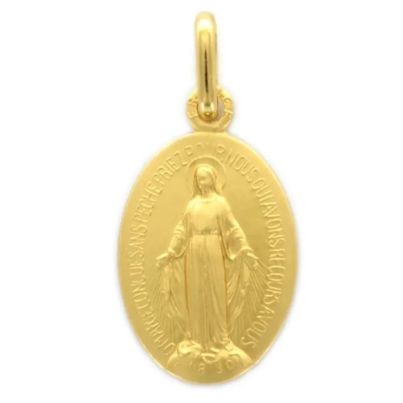 Médaille Miraculeuse en plaqué or 15 mm