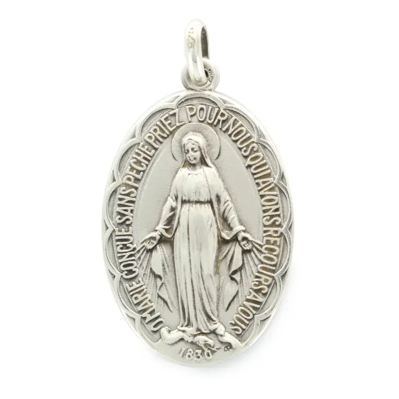 Médaille Miraculeuse en argent 33mm 11g