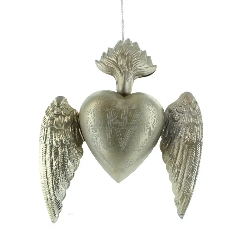 Pendentif Ex-Voto Sacré Coeur de 21 cm