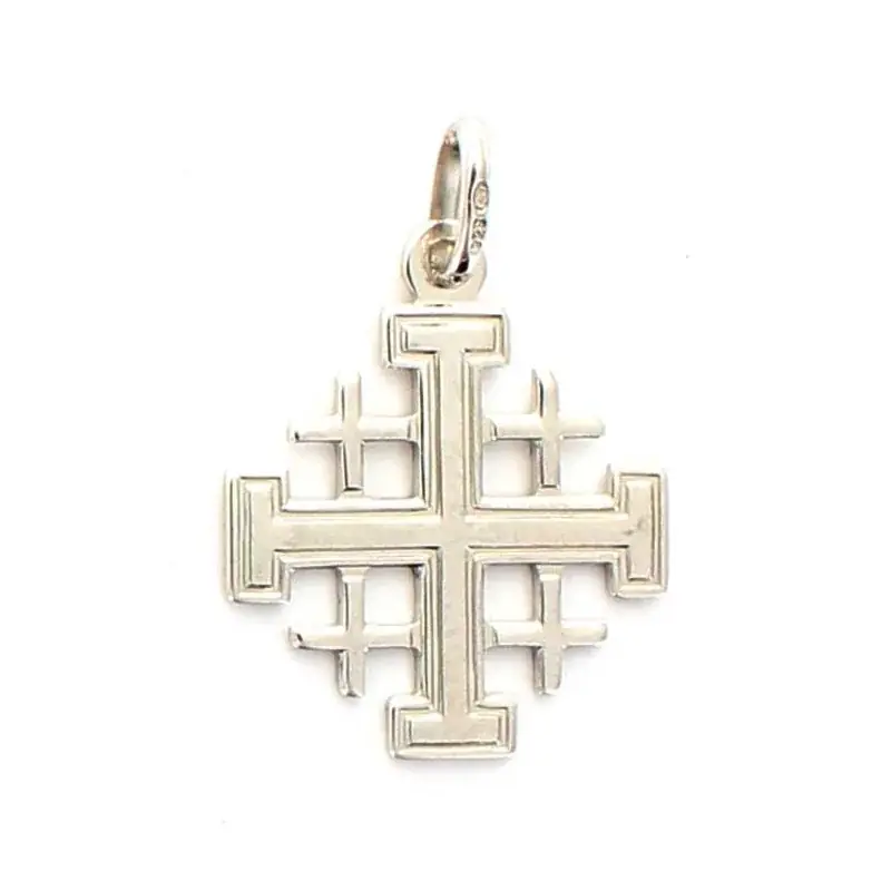 Croix de Jerusalem en argent 14mm
