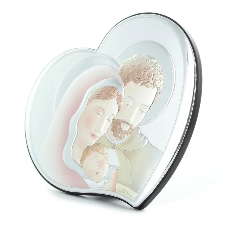 Cadre Sainte Famille en forme de coeur