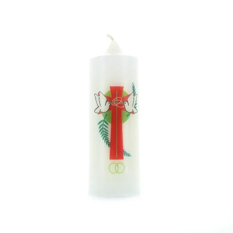 Bougie Blanche de Mariage 6 x18 cm