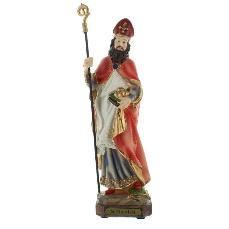 Statue Saint Nicolas en résine 22cm