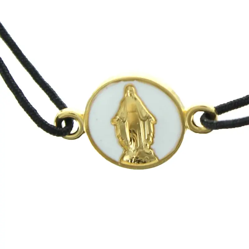 Bracelet avec médaille miraculeuse plaqué or