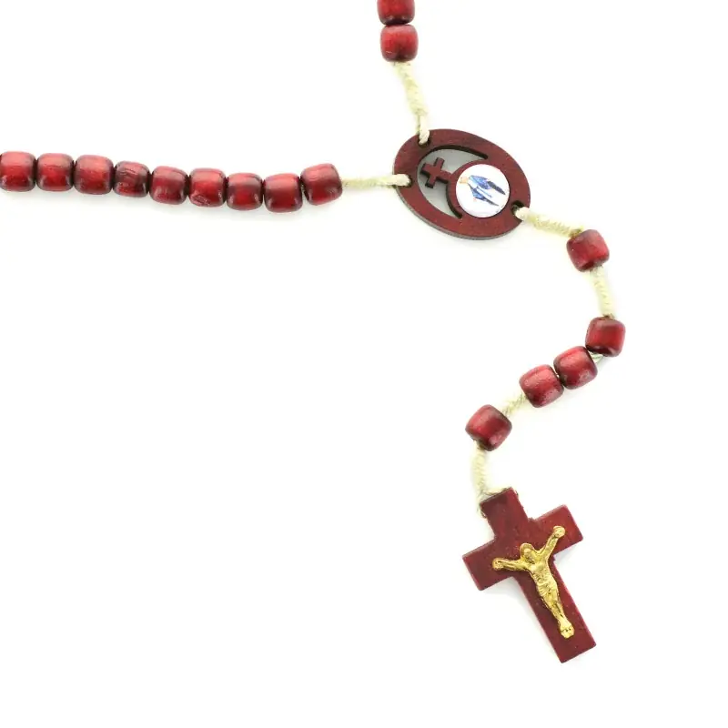Chapelet de la Vierge Miraculeuse en bois