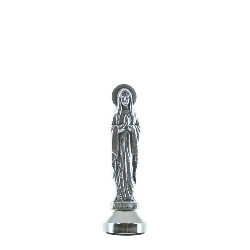 Statue magnétique aimantée Notre dame de Lourdes en métal