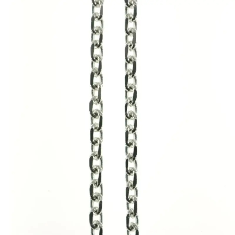 Chaine en Argent maille forçat limée 45 cm