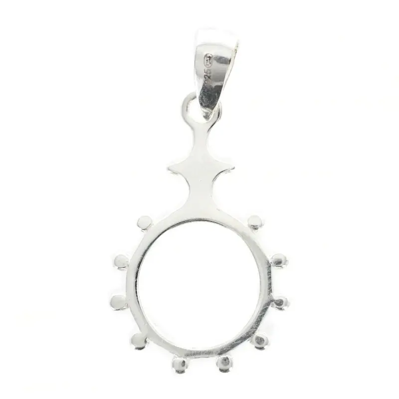 Pendentif Dizainier en argent 20mm