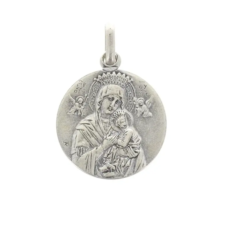 Médaille Notre Dame du Perpétuel Secours en laiton 18 mm