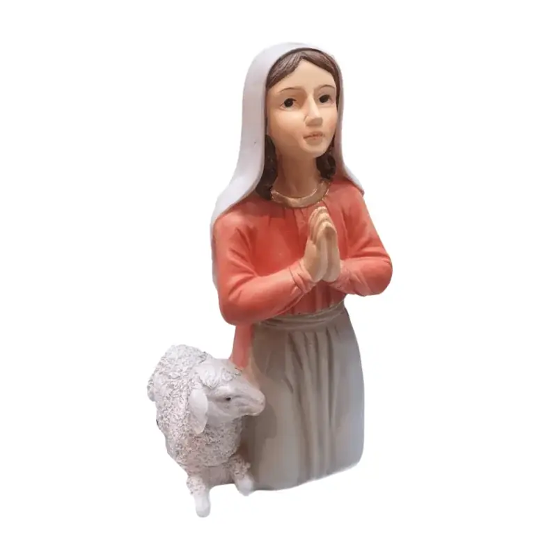 Bernadette avec son mouton 30 cm