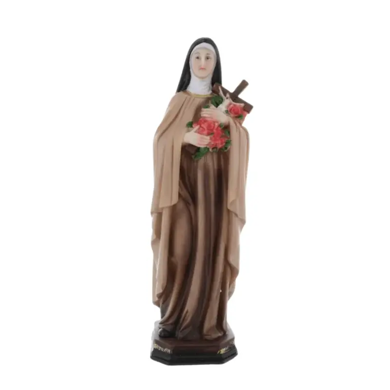 Statue de Sainte Thérèse de Lisieux en résine 30cm