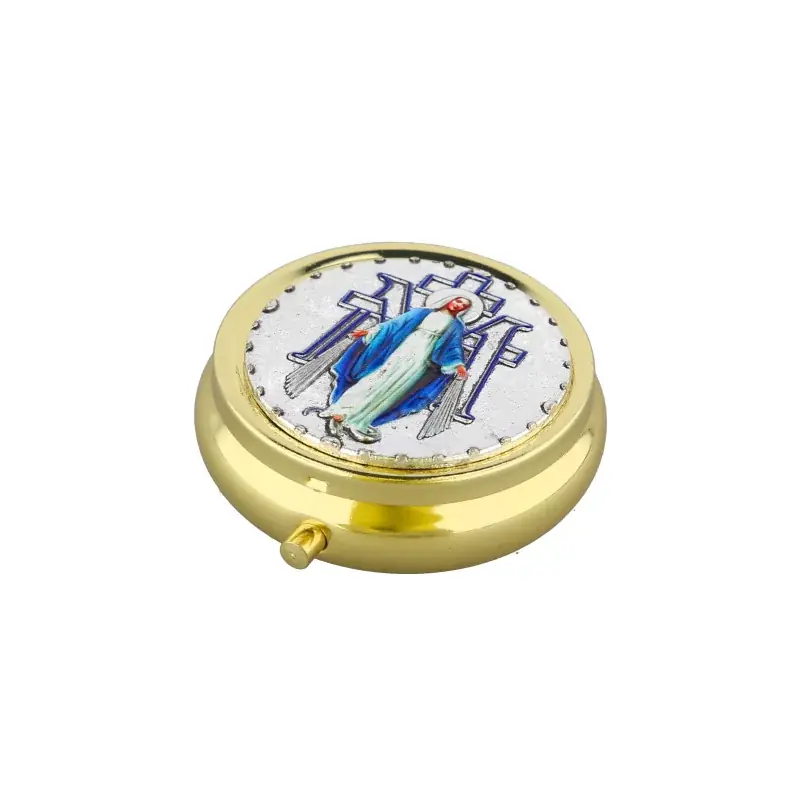 Custode Dorée Décorée de la Vierge Miraculeuse 4,5 cm