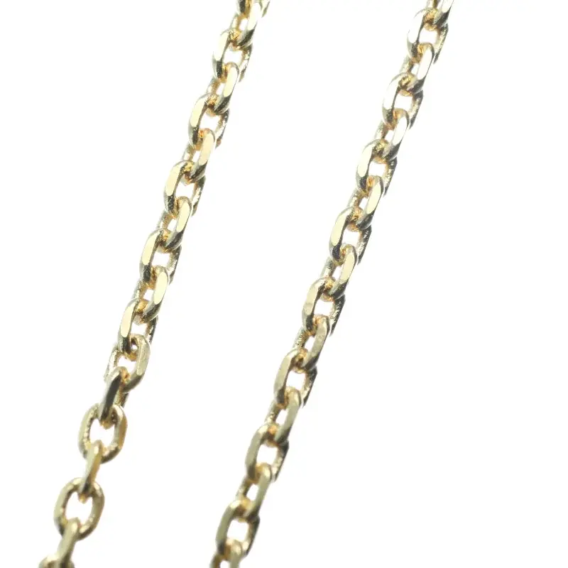 Chaîne en plaqué or forçat limé 60 cm