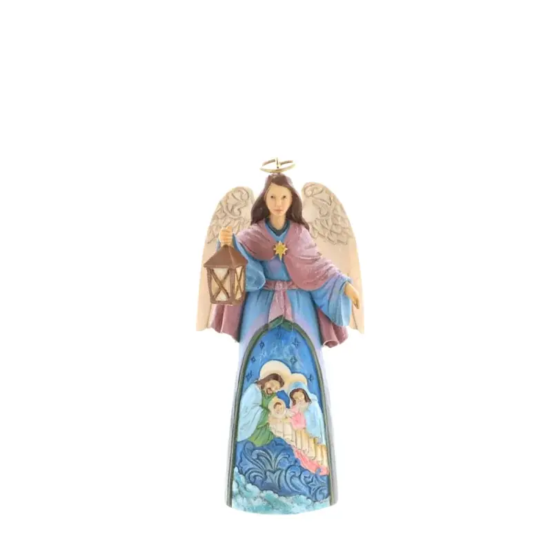 Ange à supendre avec la Sainte Famille 12cm