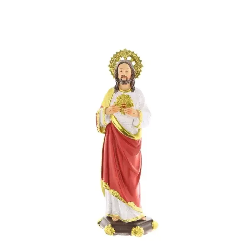 Statue en résine du Sacré-Coeur de Jésus de 20cm