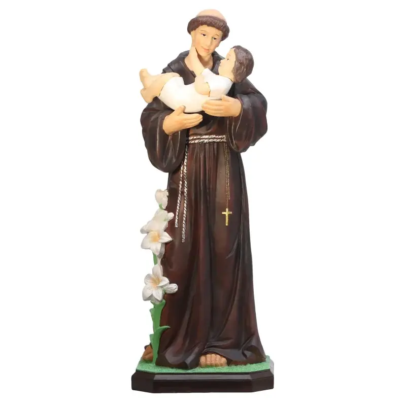 Statue en résine de Saint Antoine de 90cm