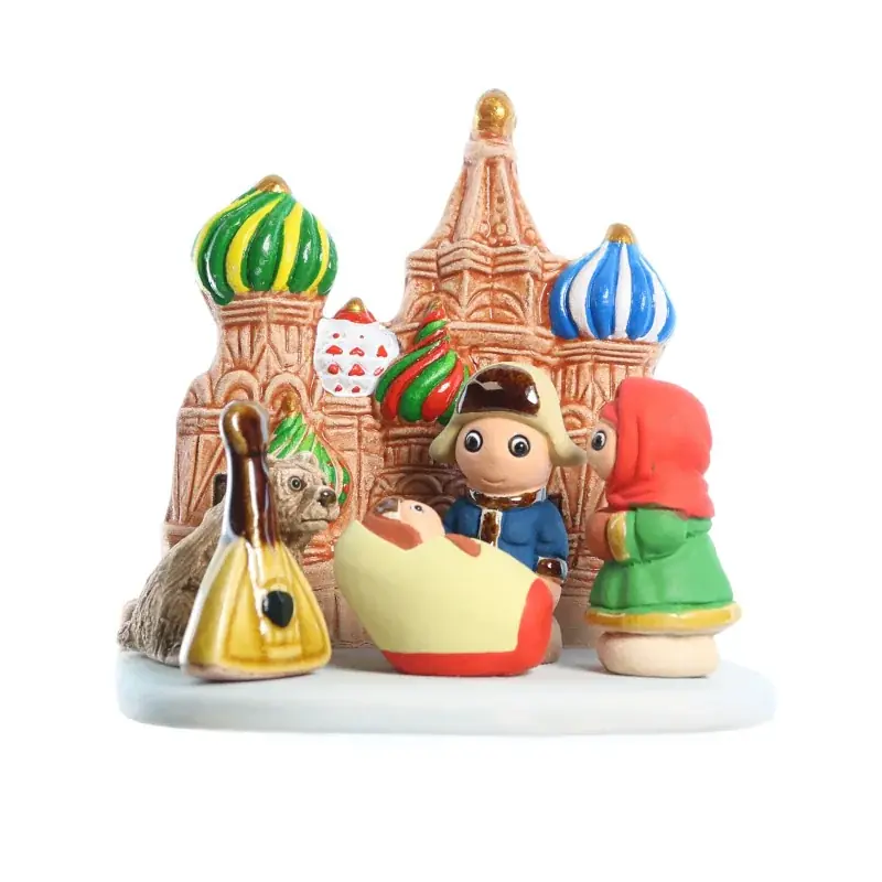 Creche Russie en céramique 8x7cm