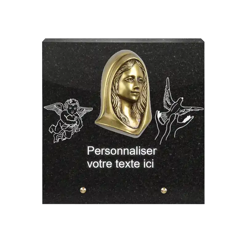 Plaque Funéraire Personnalisable Carrée