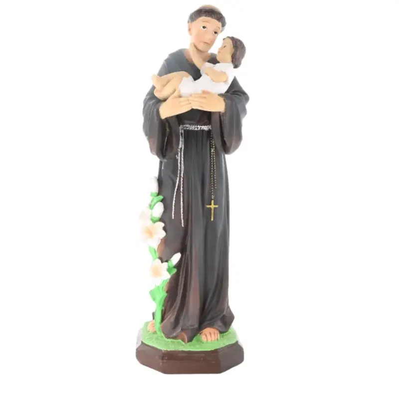 Statue Saint Antoine en résine 44cm