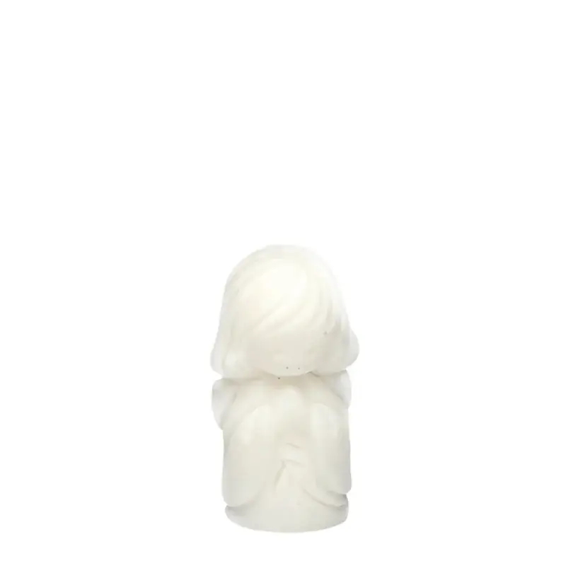 Statue d'Ange gardien en albatre en sachet de tulle 4,5cm