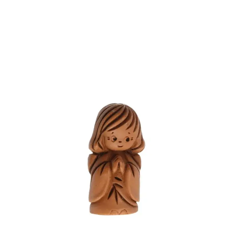 Statue d'Ange gardien en résine marron 4,5cm