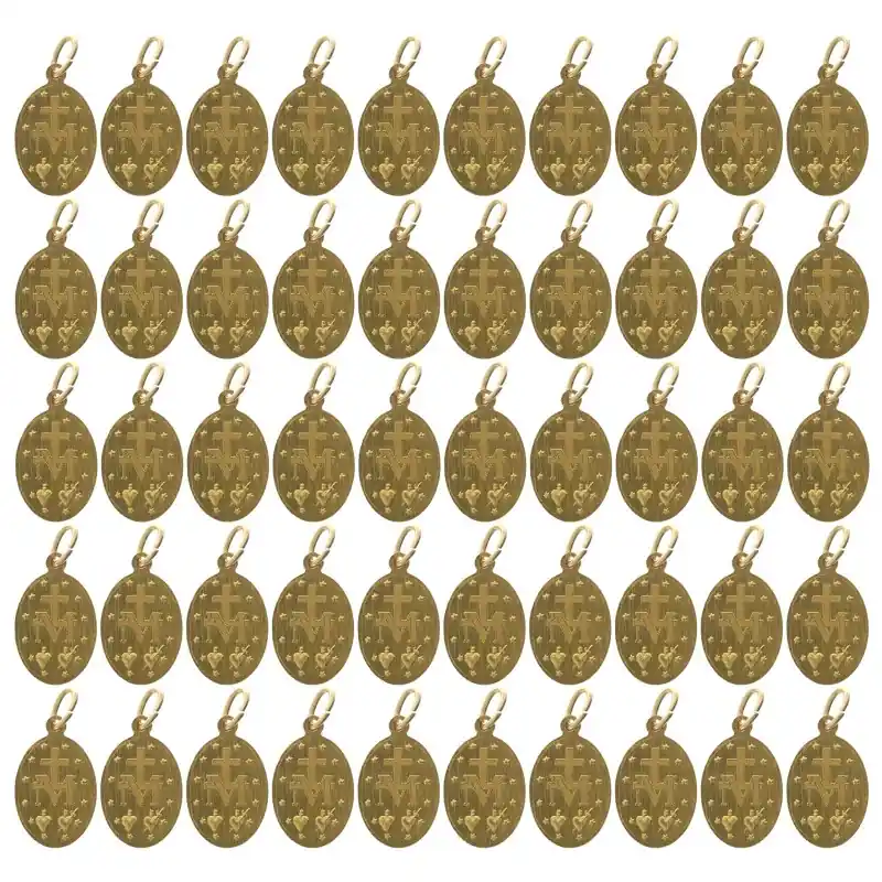 Lot de 50 Médailles Miraculeuses Dorées